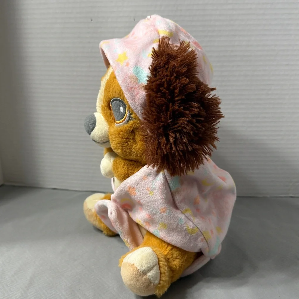 Disney Parks Babies Lady Dog Plush Pink Blanket Pouch From Lady and The Tramp